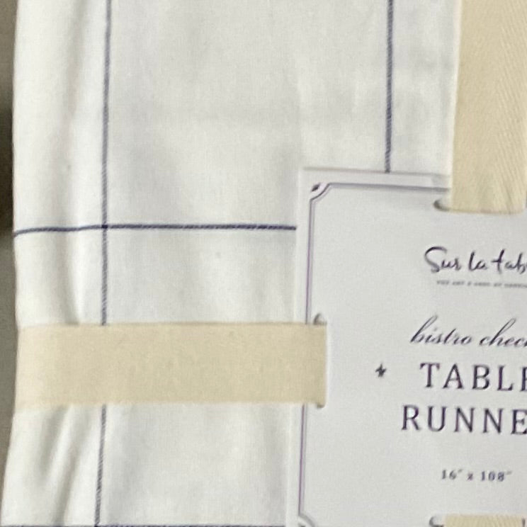 Bistro Check Table Runner