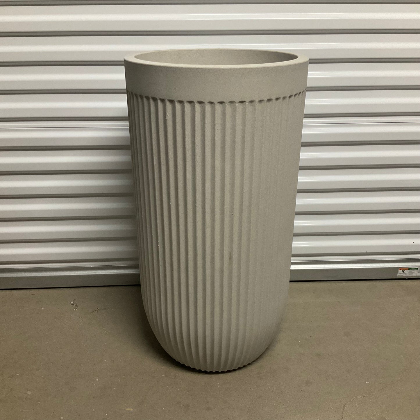 Tall Off-White Planter