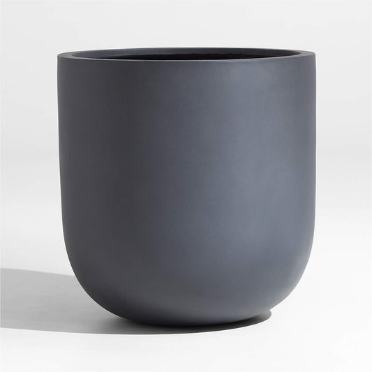 Large Dark Gray Planter