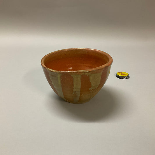 Brown Stripe Pottery Bowl
