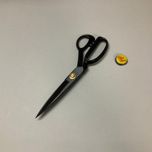 Large Black Bent Handle Scissors