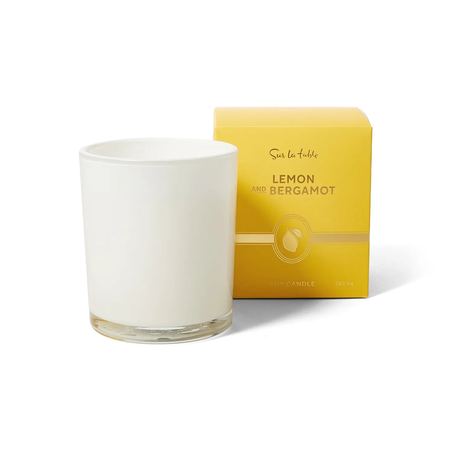 White Glass Candles