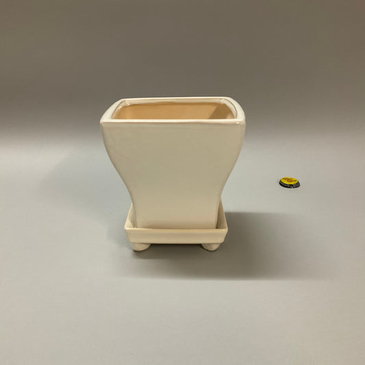 White Square Planters