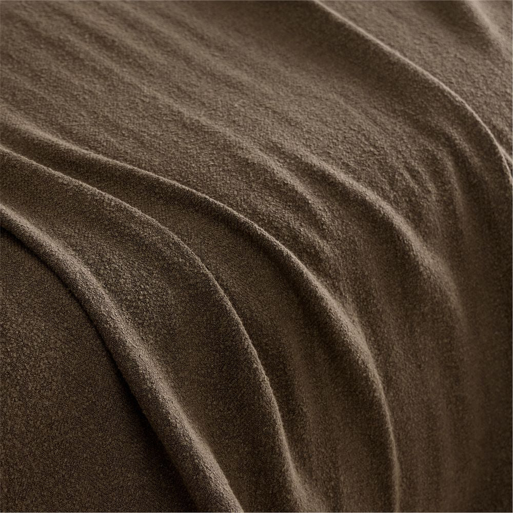 Cognac Woven Boucle Blanket