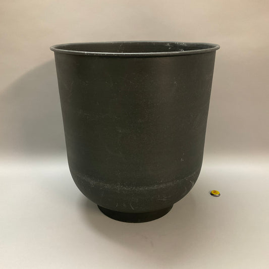 Large Black Metal Footed Planter
