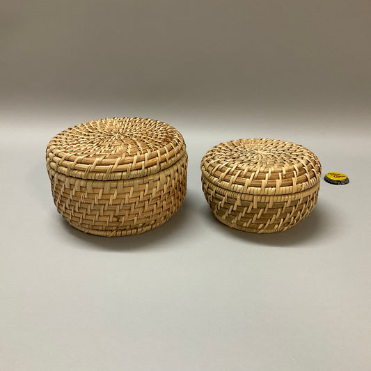 Woven Baskets with Lids