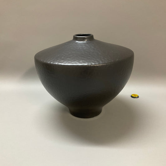 Wide Black Vase