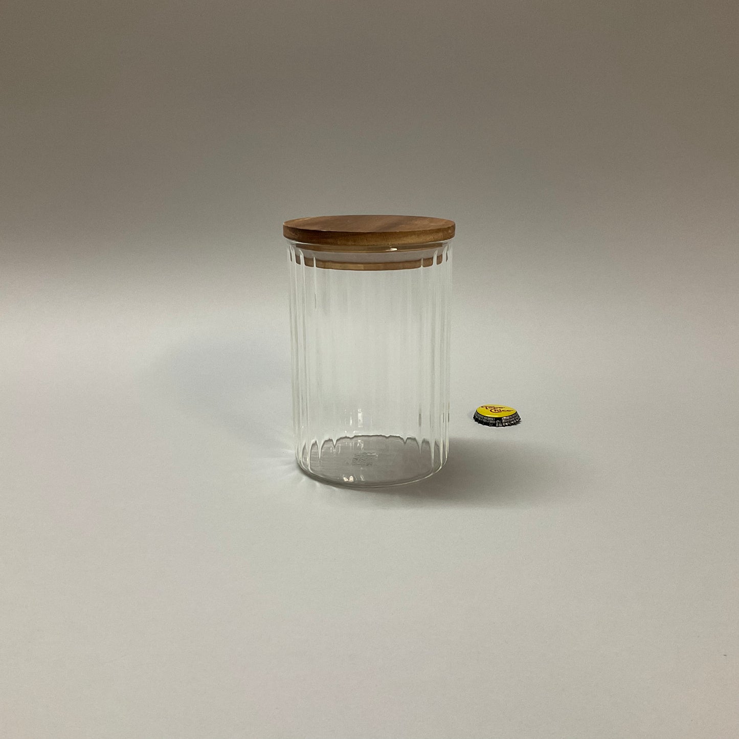 Glass Canisters with Wooden Lid