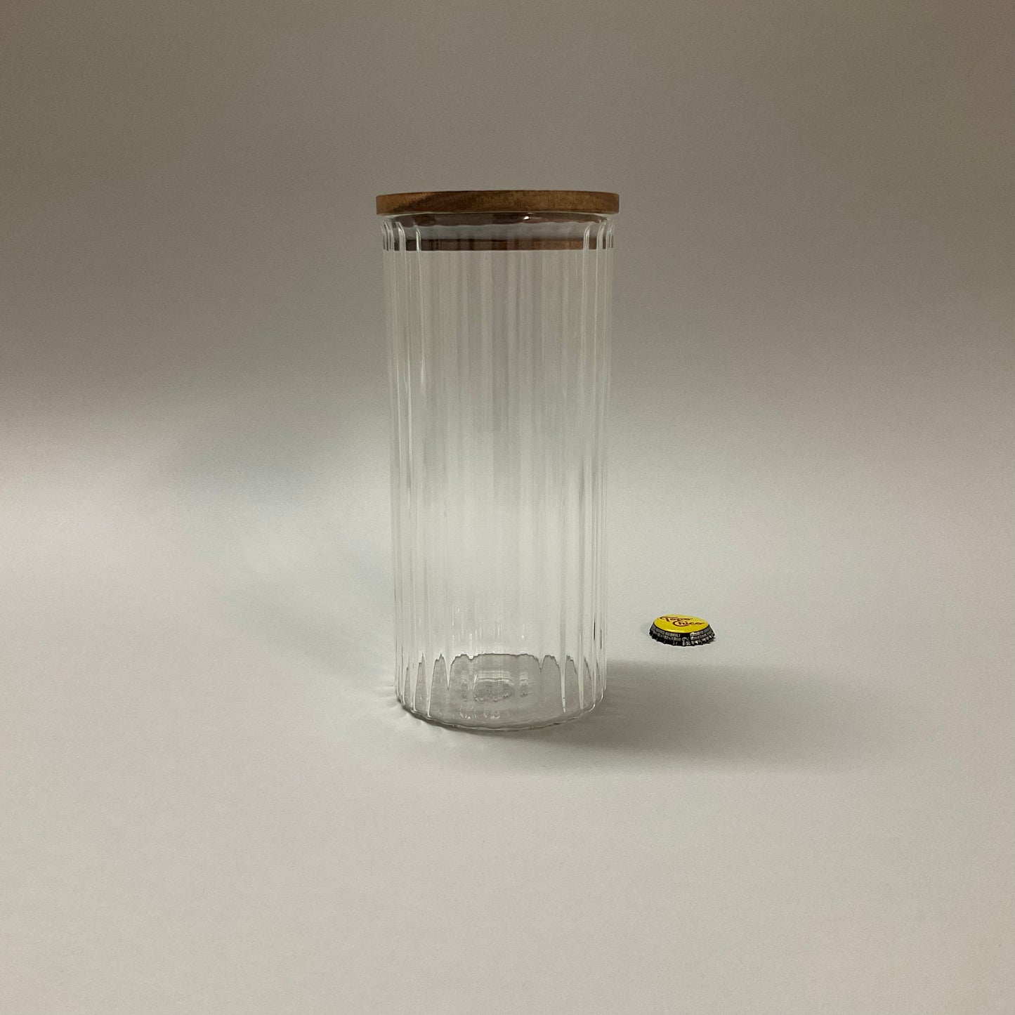 Glass Canisters with Wooden Lid