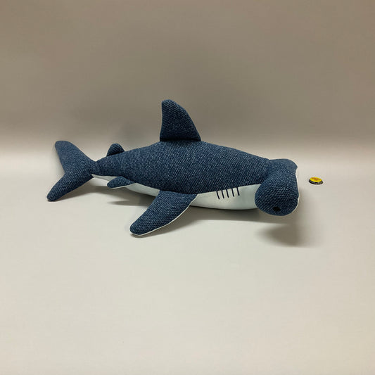 Blue Hammerhead Throw Pillow