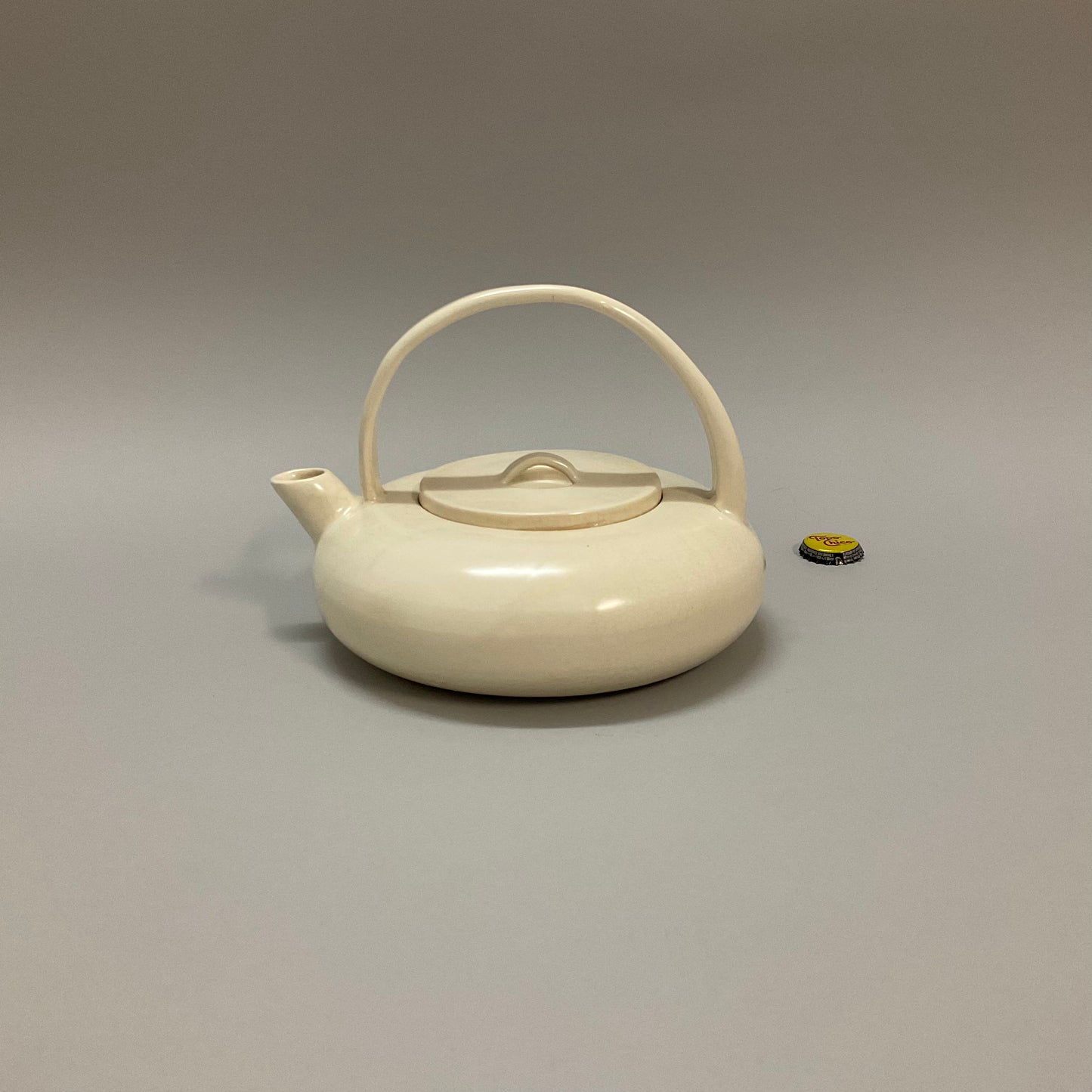 Cream Ceramic Teapot