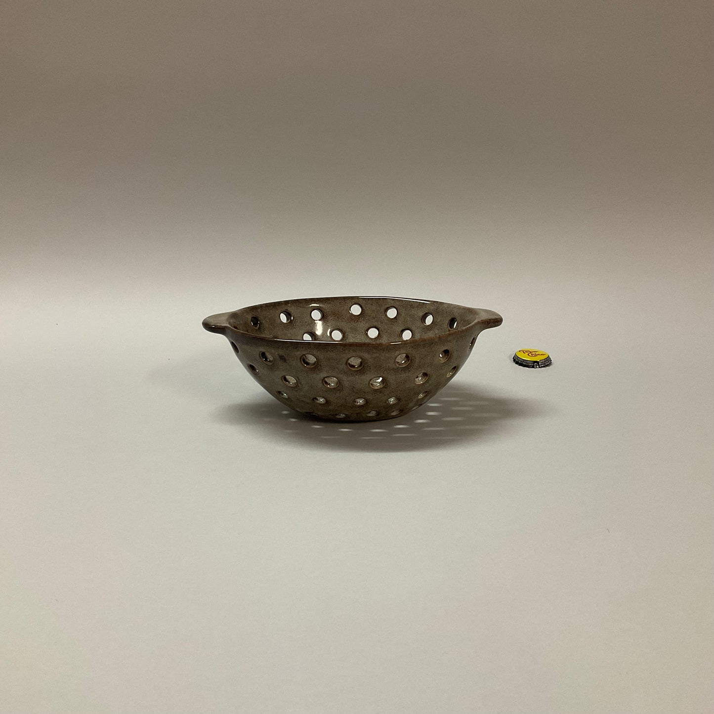 Small Gray Ceramic Colander