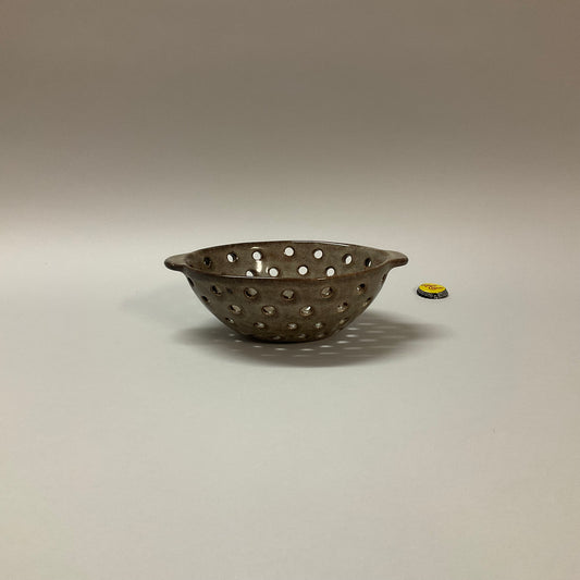 Small Gray Ceramic Colander