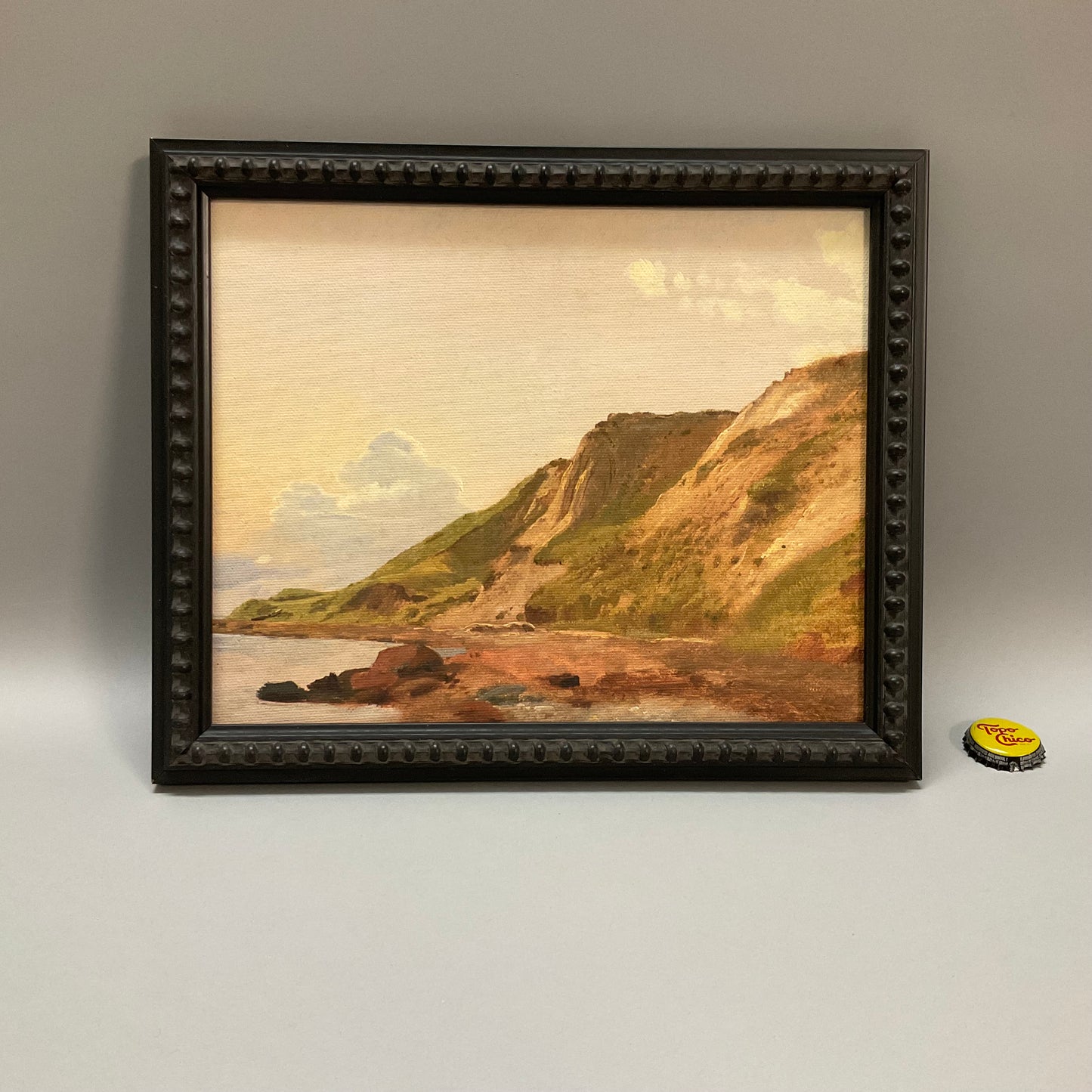 Black Framed Seaboard Landscape Painting