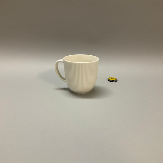 White Fluted Mug