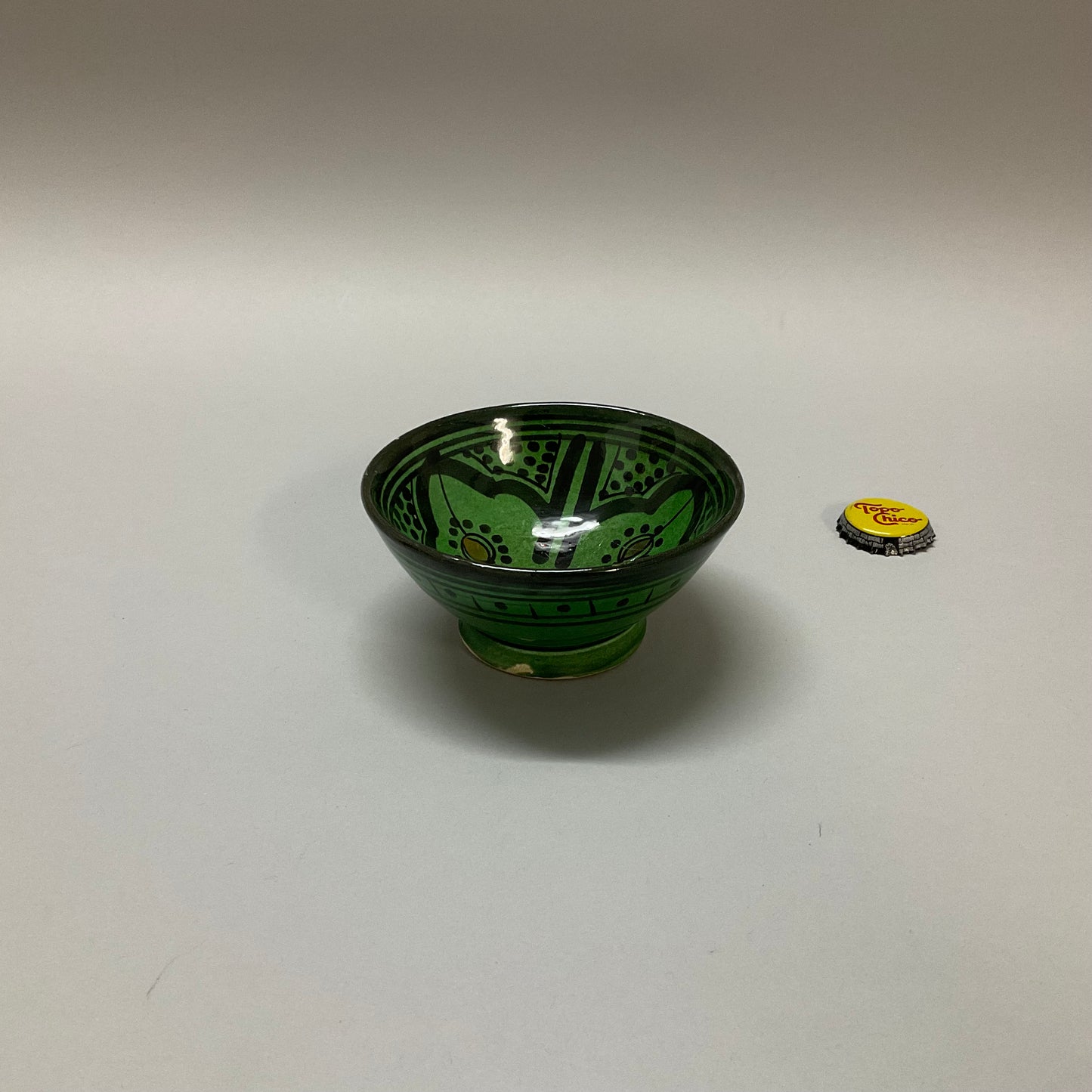 Small Green Floral Pattern Bowl