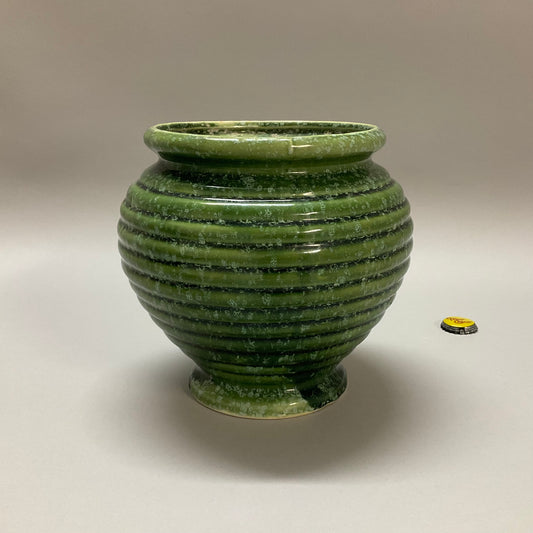 Vintage Green Urn Vase