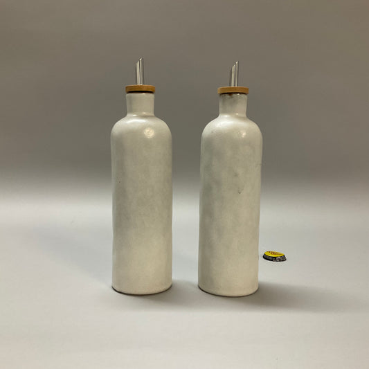 Dimpled Oil and Vinegar Bottles