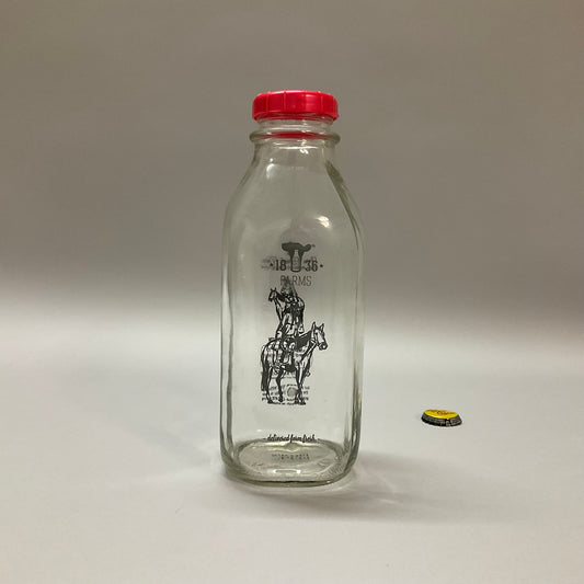 Milk Bottle with Red Cap