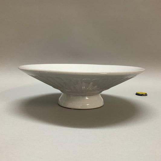 White Footed Bowl Vase