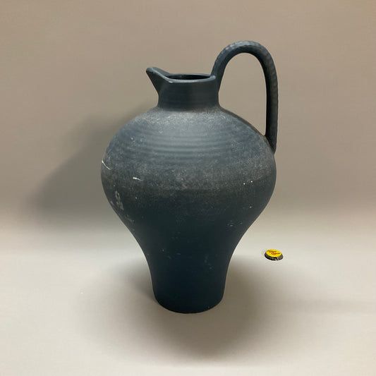 Navy Ceramic Pitcher Vase