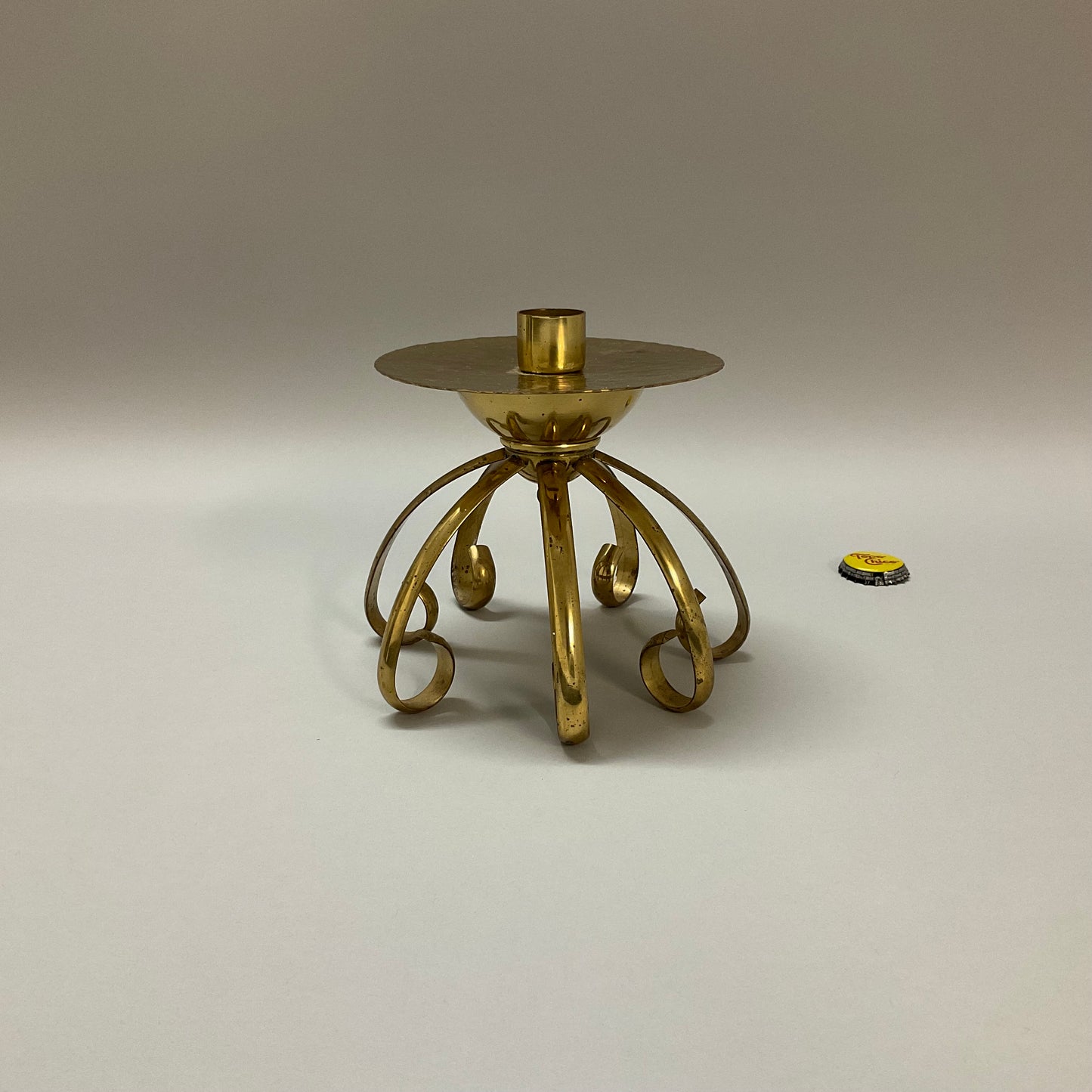 Vintage Brass German Candle Holder