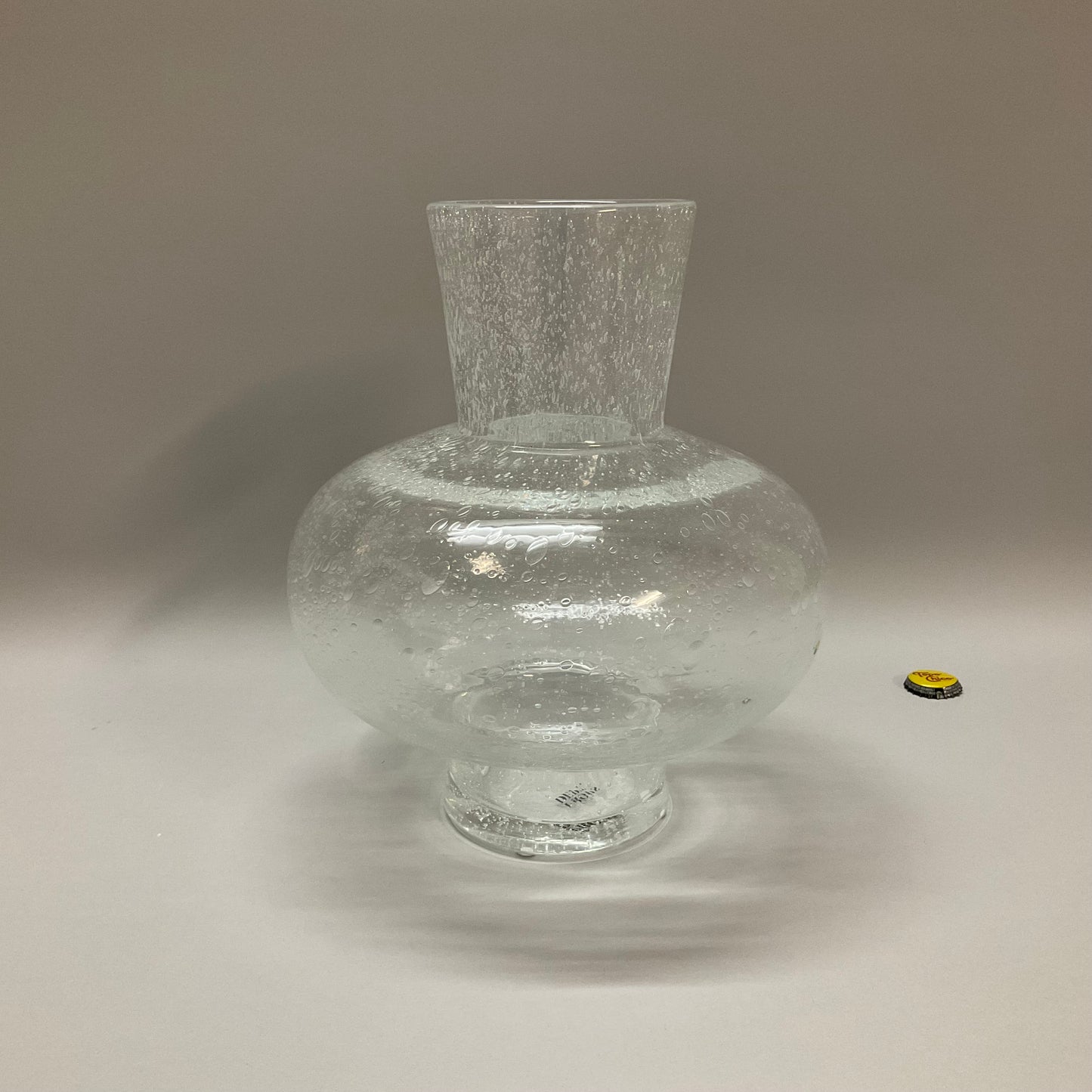 Clear Bubble Glass Vase
