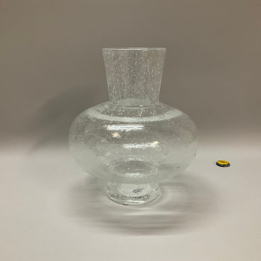 Clear Bubble Glass Vase