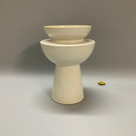Tiered Stoneware Vase