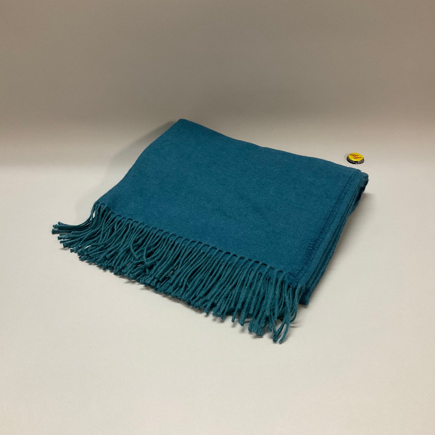 Turquoise Alpaca Throw