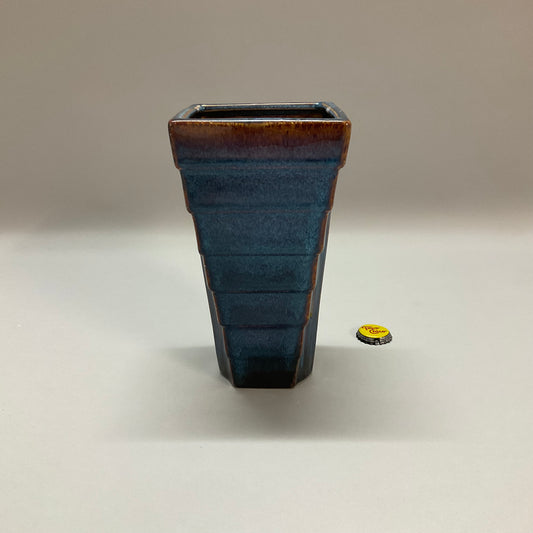 Blue Vintage Pyramid Vase