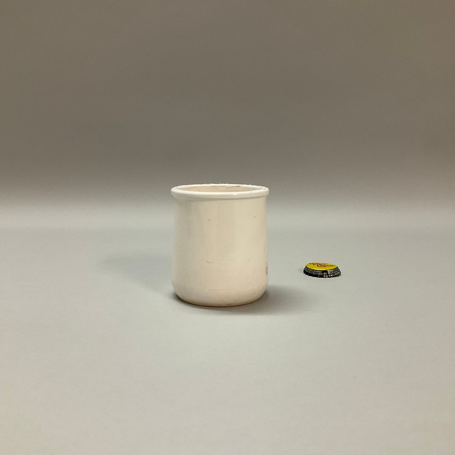 White Ceramic Yogurt Cups