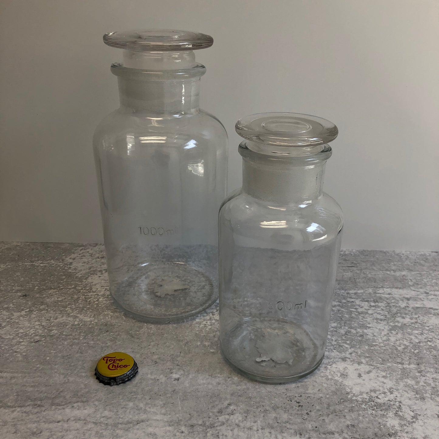 Clear Glass Bottle Set
