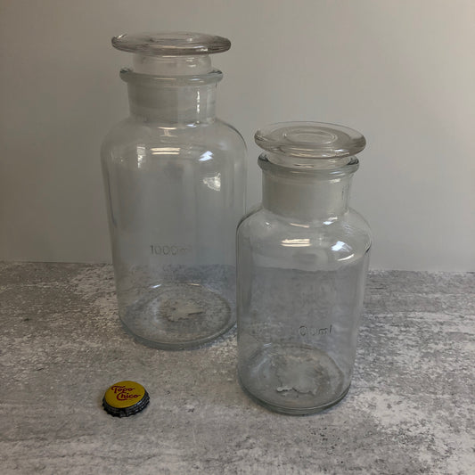 Clear Glass Bottle Set