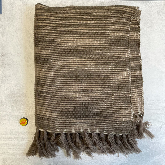 Marled Taupe Throw
