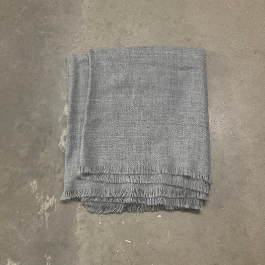 Gray Alpaca Throw