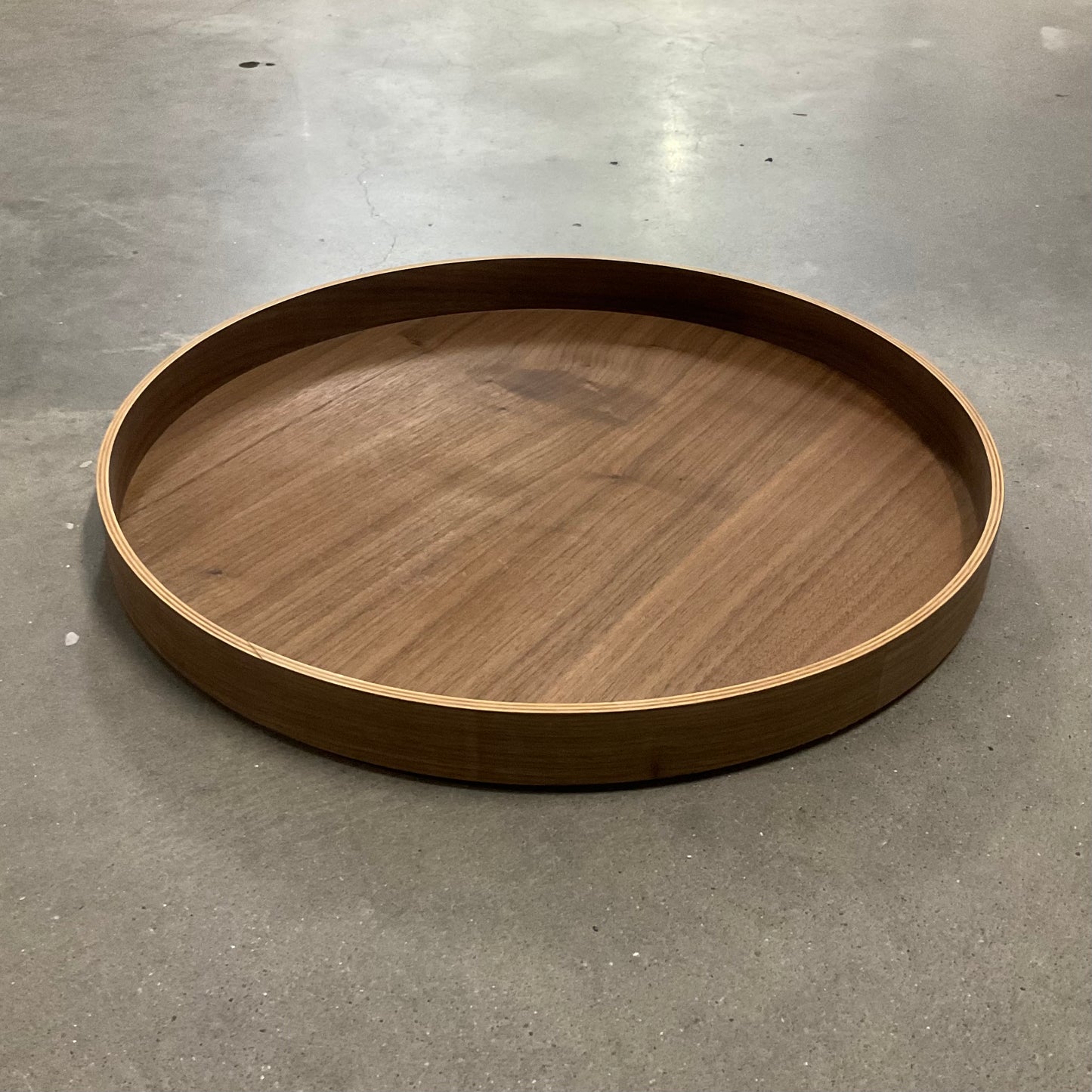 Round Wood Tray