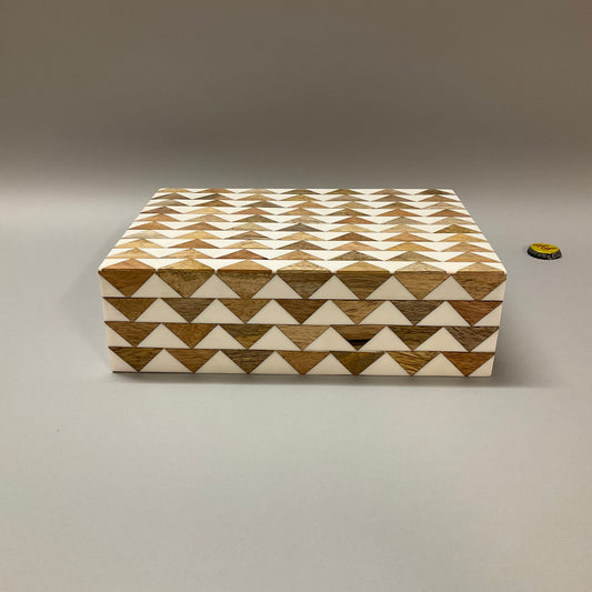 White/Brown Decorative Storage Box