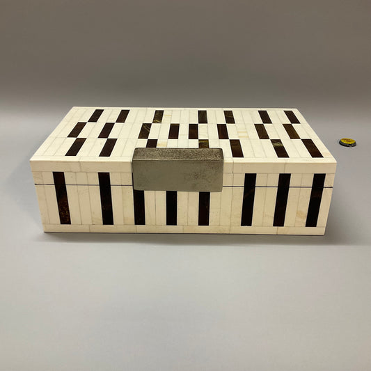 Black/White Decorative Storage Box