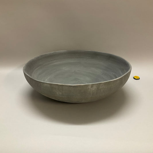 Large Gray Ceramic Bowl