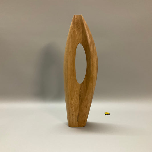 Light Oak Wood Decorative Sculpture
