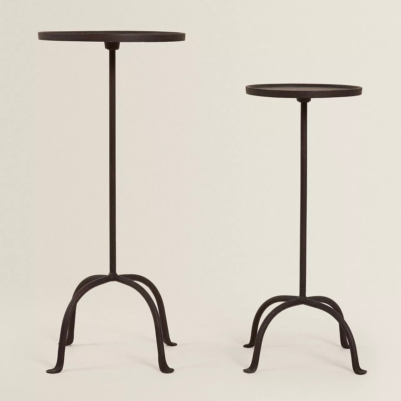 Aged Metal Auxiliary Tables