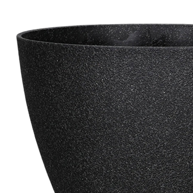 Black Resin Planter
