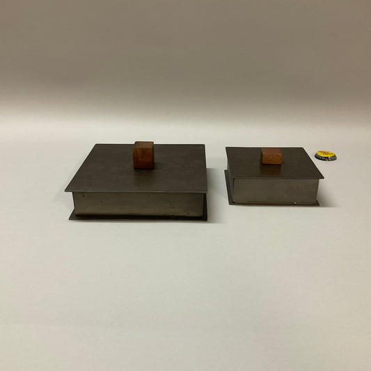 Wooden Knob Metal Boxes