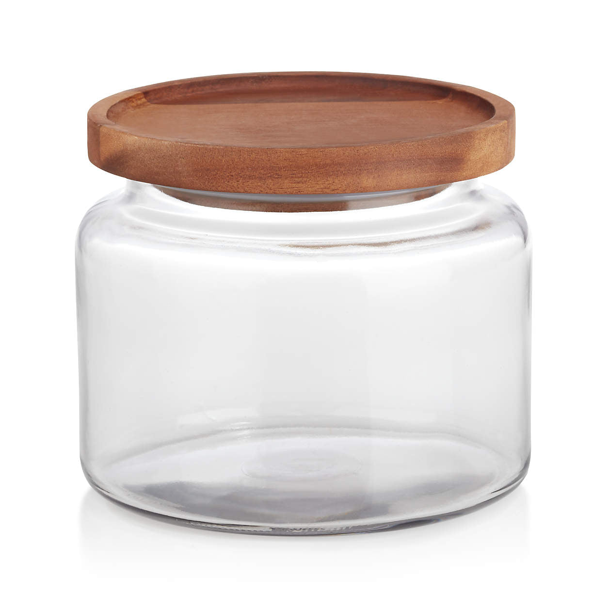 Acacia and Glass Jars