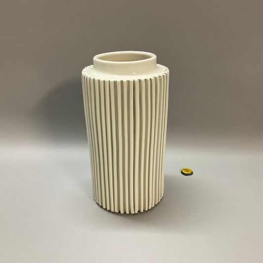 Ceramic Ridged Vase