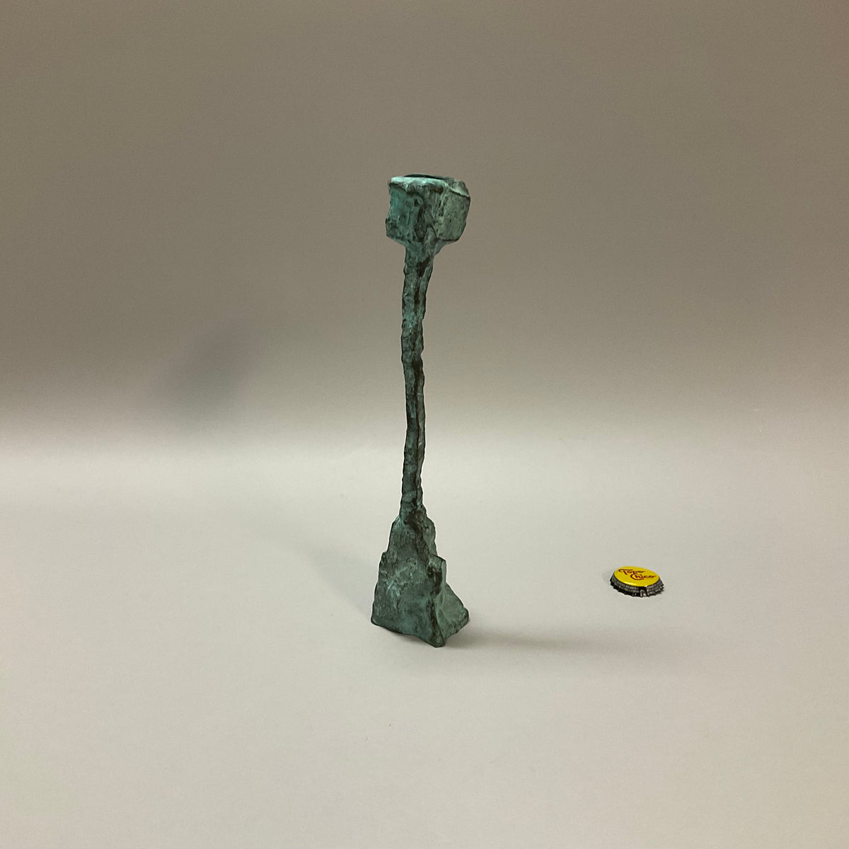 Green Metal Candlesticks