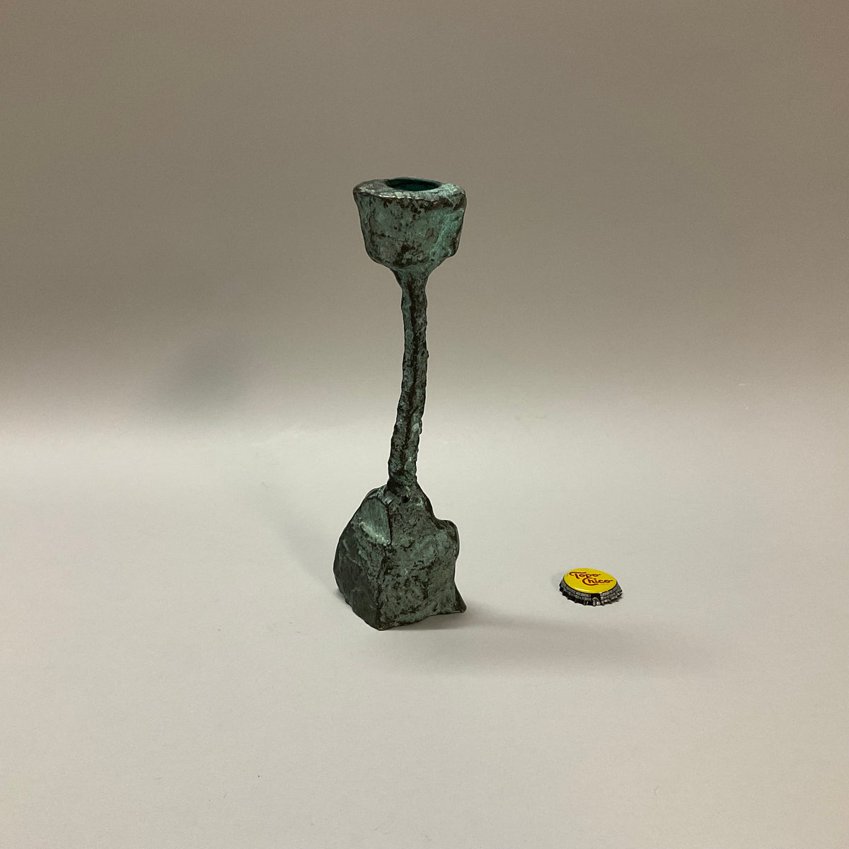 Green Metal Candlesticks