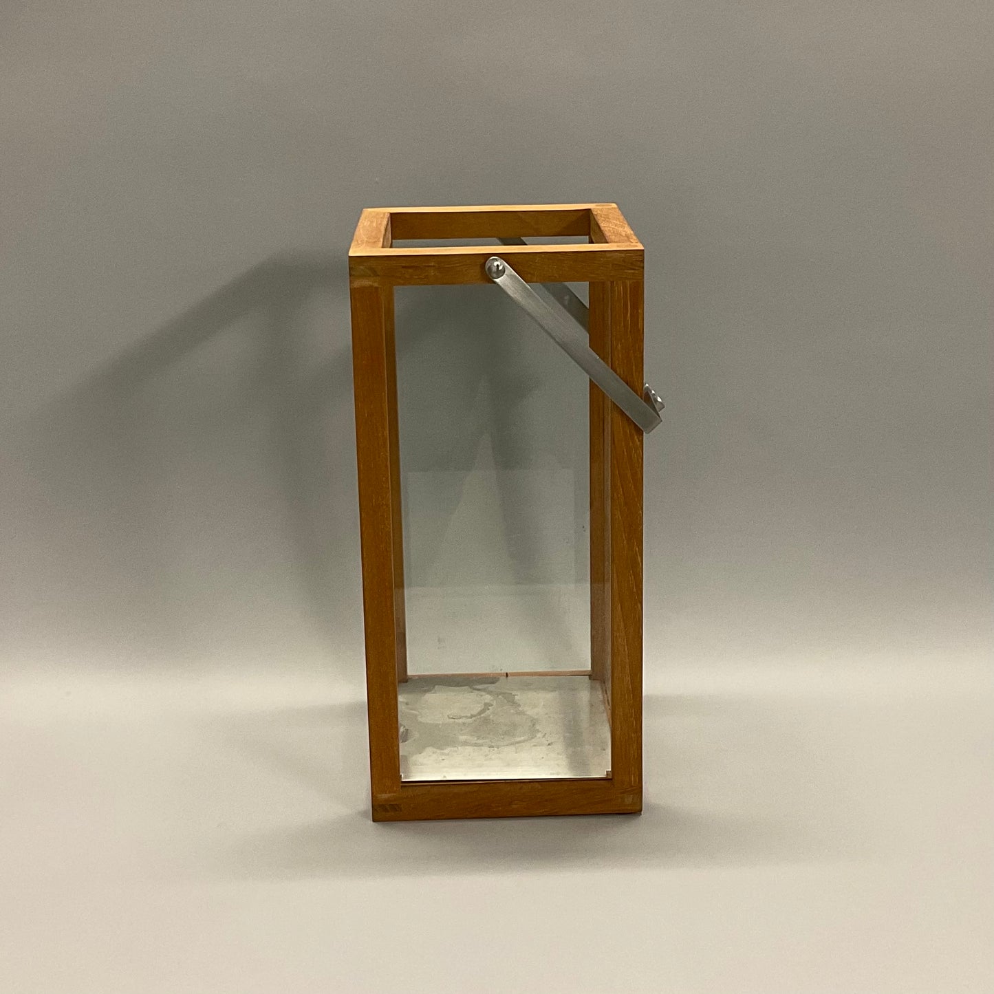 Glass and Wood Lantern