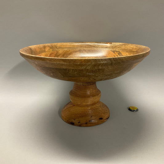 Wood Pedestal Bowl